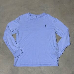 Polo by Ralph Lauren Men's Sky Blue Long Sleeve Tee